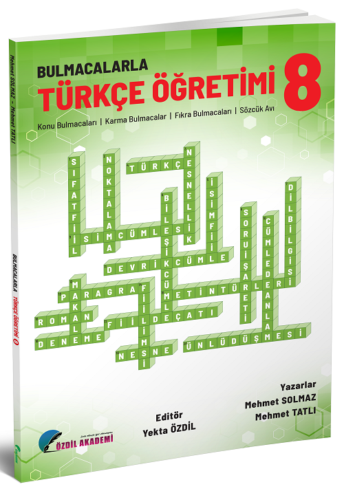 Özdil Akademi 8. Sınıf Bulmacalarla Türkçe Öğretimi - Yekta Özdil Özdil Akademi Yayınları