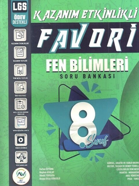 Av Yayınları 8. Sınıf LGS Fen Bilimleri Favori Soru Bankası Av Yayınları