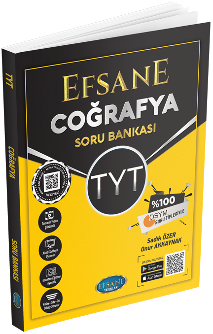 Efsane YKS TYT Coğrafya Efsane Soru Bankası Efsane Yayınları