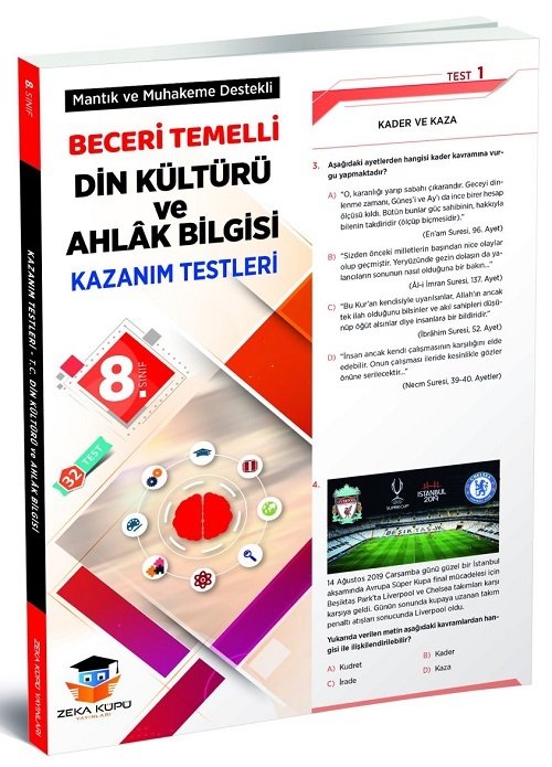 Zeka Küpü 8. Sınıf Din Kültürü ve Ahlak Bilgisi Beceri Temelli Kazanım Testleri Zeka Küpü Yayınları