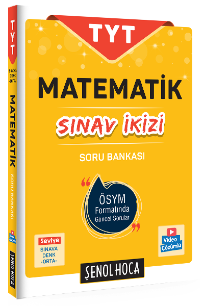 Şenol Hoca YKS TYT Matematik Sınav İkizi Soru Bankası Şenol Hoca Yayınları