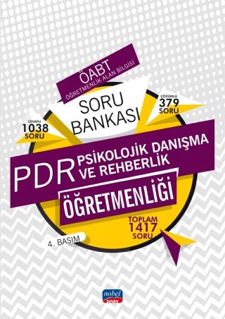 SÜPER FİYAT - Nobel ÖABT PDR Psikolojik Danışma ve Rehberlik Öğretmenliği Soru Bankası Nobel Sınav Yayınları