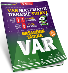 Arı Yayınları 5. Sınıf Matematik VAR 16 Deneme Arı Yayınları