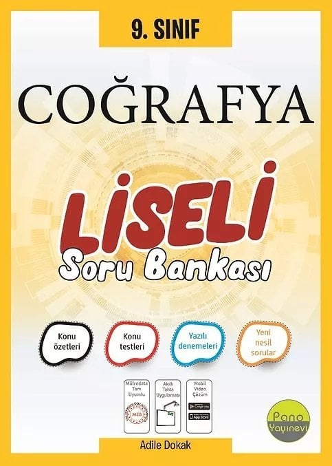 Pano 9. Sınıf Coğrafya Liseli Soru Bankası Pano Yayınevi