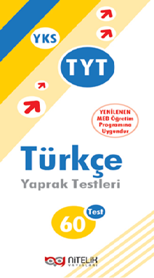 Nitelik YKS TYT Türkçe Yaprak Test Nitelik Yayınları