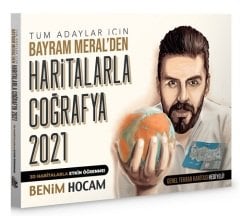 Benim Hocam 2021 KPSS ve Tüm Adaylar Haritalarla Coğrafya - Bayram Meral Benim Hocam Yayınları