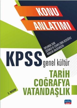 SÜPER FİYAT - Nobel KPSS Tarih-Coğrafya-Vatandaşlık Konu Anlatım Nobel Sınav Yayınları