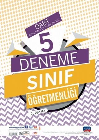 SÜPER FİYAT - Nobel ÖABT Sınıf Öğretmenliği 5 Deneme Nobel Sınav Yayınları