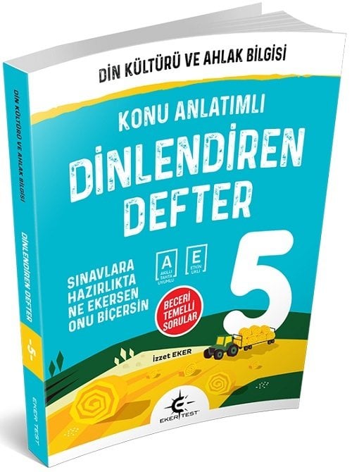 Eker Test 5. Sınıf Din Kültürü ve Ahlak Bilgisi Dinlendiren Defter Eker Test Yayınları