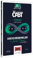 Yargı 2023 ÖABT Türkçe Öğretmenliği Dört Temel Beceri ve Alan Eğitimi Payidar 10x20 Deneme Çözümlü Yargı Yayınları