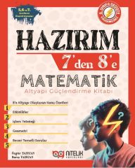 Nitelik 7 den 8 e Hazırım Matematik Altyapı Güçlendirme Kitabı Nitelik Yayınları