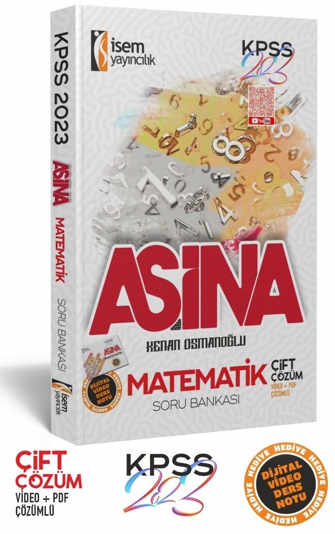 İsem 2023 KPSS Matematik Aşina Soru Bankası Çözümlü - Kenan Osmanoğlu İsem Yayınları