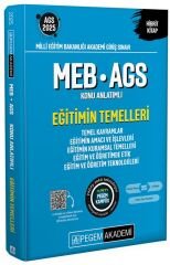 Pegem 2025 MEB-AGS Eğitimin Temelleri Konu Anlatımlı Pegem Akademi Yayınları