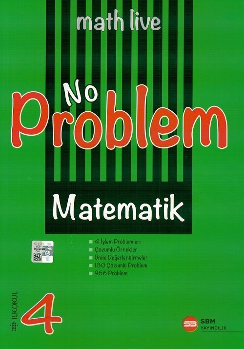 SÜPER FİYAT - SBM Yayınları 4. Sınıf Matematik Math Live No Problem Soru Bankası SBM Yayınları