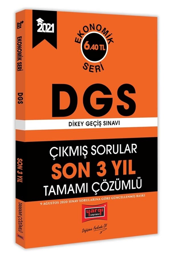 SÜPER FİYAT - Yargı 2021 DGS Çıkmış Sorular Son 3 Yıl Çözümlü Ekonomik Seri Yargı Yayınları