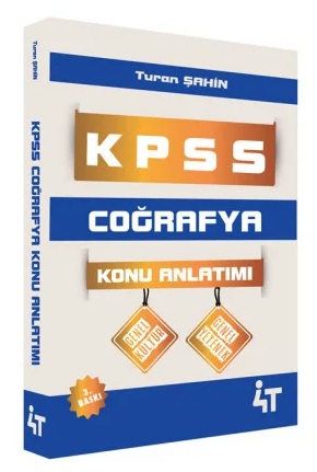 4T Yayınları KPSS Coğrafya Konu Anlatımı 3. Baskı - Turan Şahin 4T Yayınları