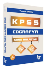 4T Yayınları KPSS Coğrafya Konu Anlatımı 3. Baskı - Turan Şahin 4T Yayınları