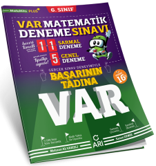 Arı Yayınları 6. Sınıf Matematik VAR 16 Deneme Arı Yayınları