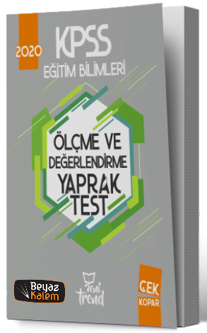 Yeni Trend 2020 KPSS Ölçme ve Değerlendirme Yaprak Test Yeni Trend Yayınları