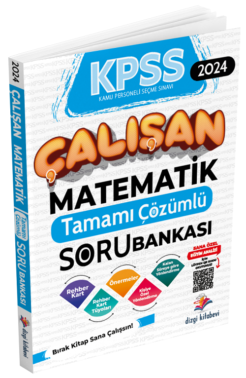 Dizgi Kitap 2024 KPSS Matematik Çalışan Soru Bankası Çözümlü Dizgi Kitap