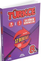 KVA Plus 8. Sınıf Türkçe 1. Dönem 12 Deneme Video Çözümlü KVA Plus Yayınları