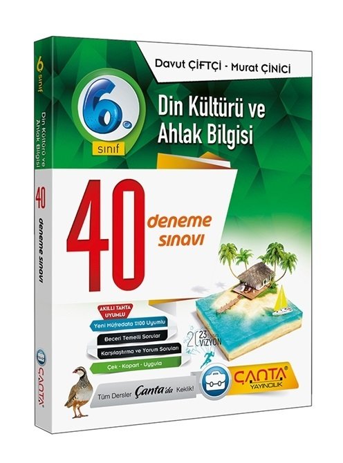 Çanta 6. Sınıf Din Kültürü ve Ahlak Bilgisi 40 Deneme Çanta Yayınları