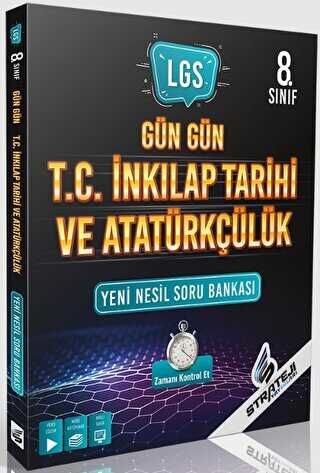 Strateji 8. Sınıf LGS TC İnkılap Tarihi ve Atatürkçülük Gün Gün Problemler Soru Bankası Strateji Yayınları