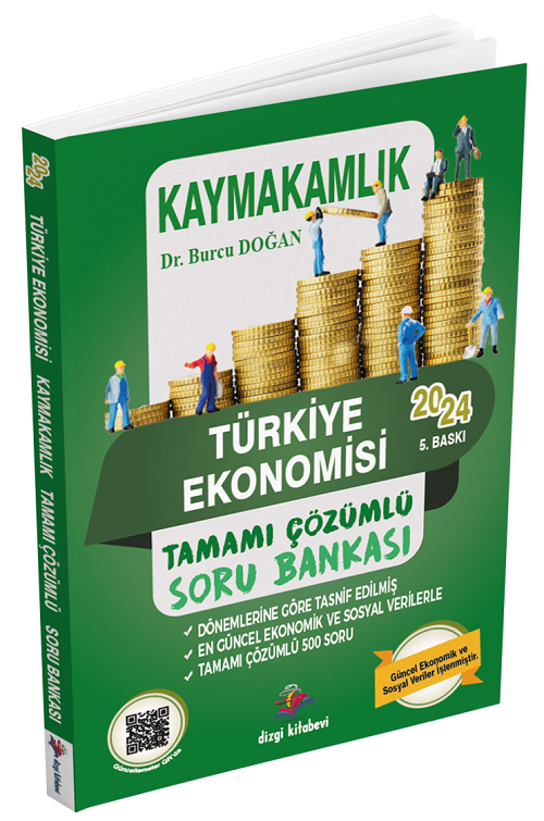 Dizgi Kitap 2024 Kaymakamlık Türkiye Ekonomisi Soru Bankası Çözümlü 5. Baskı - Burcu Doğan Dizgi Kitap