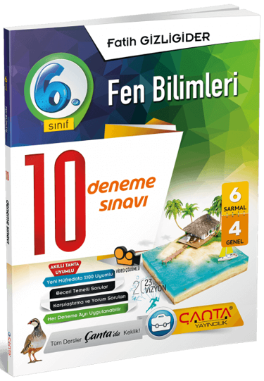 Çanta 6. Sınıf Fen Bilimleri 10 Deneme Çanta Yayınları