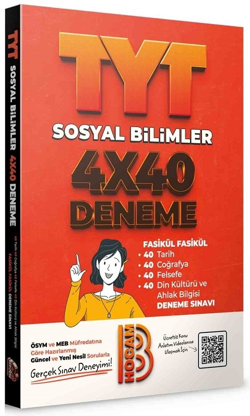 Benim Hocam YKS TYT Sosyal Bilimler 4x40 Fasikül Deneme Benim Hocam Yayınları