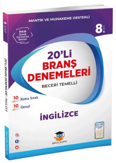 Zeka Küpü 8. Sınıf İngilizce Beceri Temelli 20 Deneme Zeka Küpü Yayınları