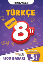 Onburda 5. Sınıf Türkçe 8 li Deneme Onburda Yayınları