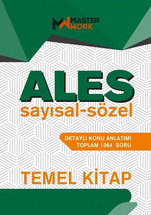 Master Work ALES Konu Anlatımlı Temel Kitap Master Work Yayınları