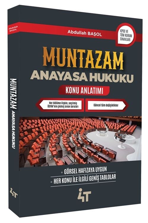 4T Yayınları MUNTAZAM Anayasa Hukuku Konu Anlatımı - Abdullah Başol 4T Yayınları