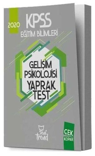 Yeni Trend 2020 KPSS Gelişim Psikolojisi Yaprak Test Yeni Trend Yayınları