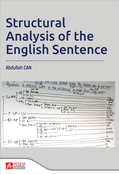 Pegem Structural Analysis of the English Sentence - Abdullah Can Pegem Akademi Yayıncılık