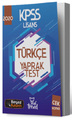 SÜPER FİYAT - Yeni Trend 2020 KPSS Türkçe Yaprak Test Yeni Trend Yayınları