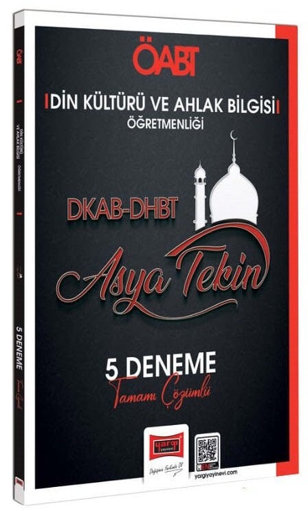 Yargı 2024 ÖABT DHBT Din Kültürü ve Ahlak Bilgisi Öğretmenliği 5 Deneme Çözümlü - Asya Tekin Yargı Yayınları