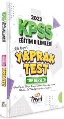 Yeni Trend 2022 KPSS Eğitim Bilimleri Çek Kopart Yaprak Test Yeni Trend Yayınları