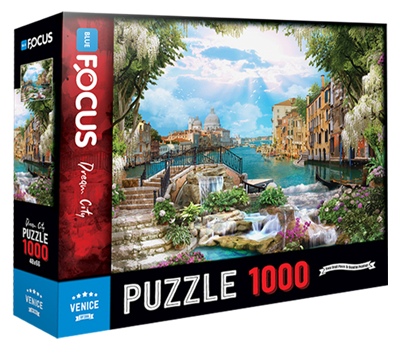 1000 Parça Puzzle - Venice Venedik Blue Focus Games