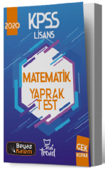 SÜPER FİYAT - Yeni Trend 2020 KPSS Matematik Yaprak Test Yeni Trend Yayınları