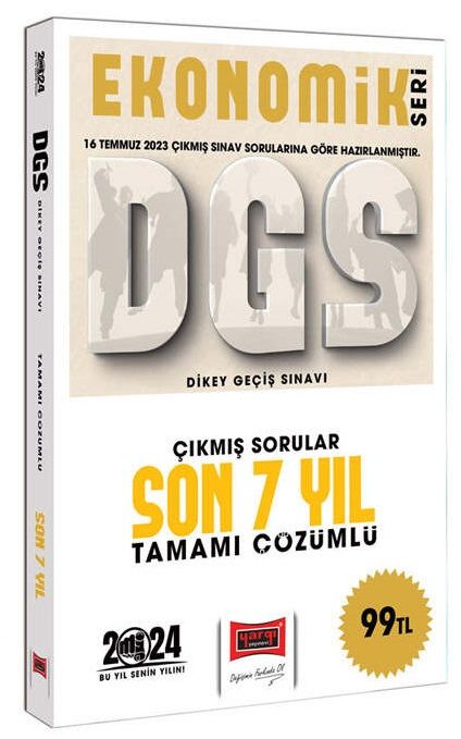 Yargı 2024 DGS Çıkmış Sorular Son 7 Yıl Çözümlü Ekonomik Seri Yargı Yayınları