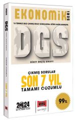 Yargı 2024 DGS Çıkmış Sorular Son 7 Yıl Çözümlü Ekonomik Seri Yargı Yayınları