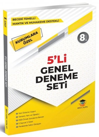 Zeka Küpü 8. Sınıf Beceri Temelli 5 li Genel Deneme Seti Zeka Küpü Yayınları