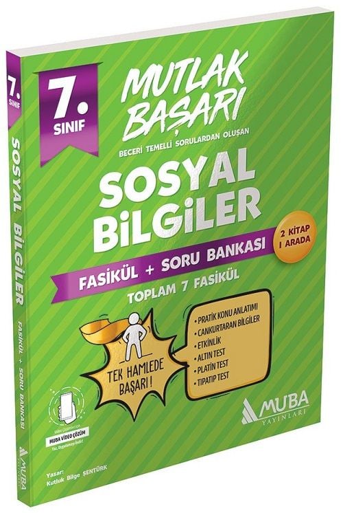 Muba 7. Sınıf Sosyal Bilgiler Mutlak Başarı Fasikül+Soru Bankası Muba Yayınları