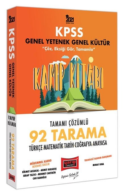 SÜPER FİYAT - Yargı 2021 KPSS Genel Yetenek Genel Kültür Kamp Kitabı 92 Tarama Soru Bankası Çözümlü Yargı Yayınları