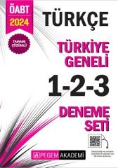 Pegem 2024 ÖABT Türkçe Öğretmenliği Türkiye Geneli 3 Deneme (1-2-3) Pegem Akademi Yayınları