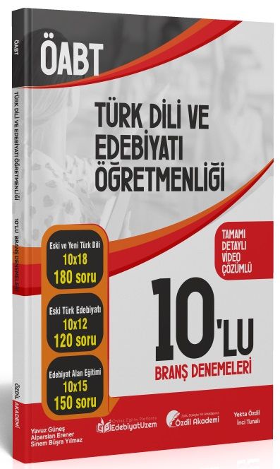 Özdil Akademi ÖABT Türk Dili ve Edebiyatı 10 Deneme Çözümlü - Yekta Özdil Özdil Akademi