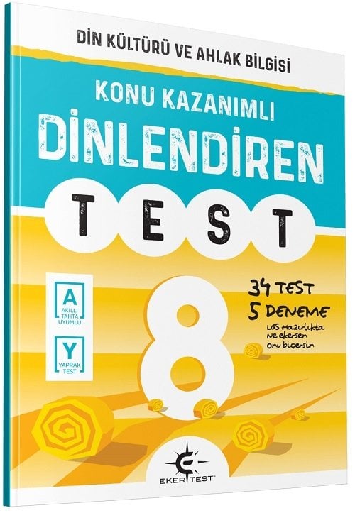 Eker Test 8. Sınıf Din Kültürü ve Ahlak Bilgisi Dinlendiren Test Eker Test Yayınları