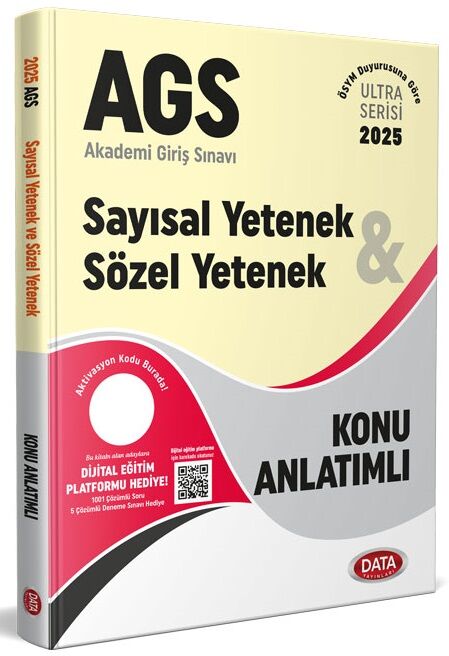 Data 2025 MEB-AGS Sayısal-Sözel Yetenek Konu Anlatımlı Ultra Serisi Data Yayınları